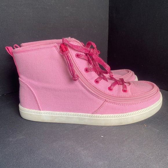 Vibrant Pink Kids High-Top Sneakers Accessibility Friendly Size 5 Billy Footwear - Picture 4 of 7